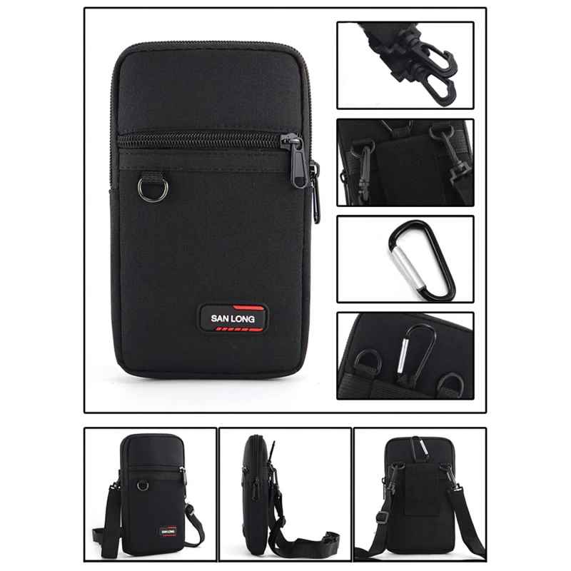 Détails de la pochette téléphone avec fermeture éclair robuste