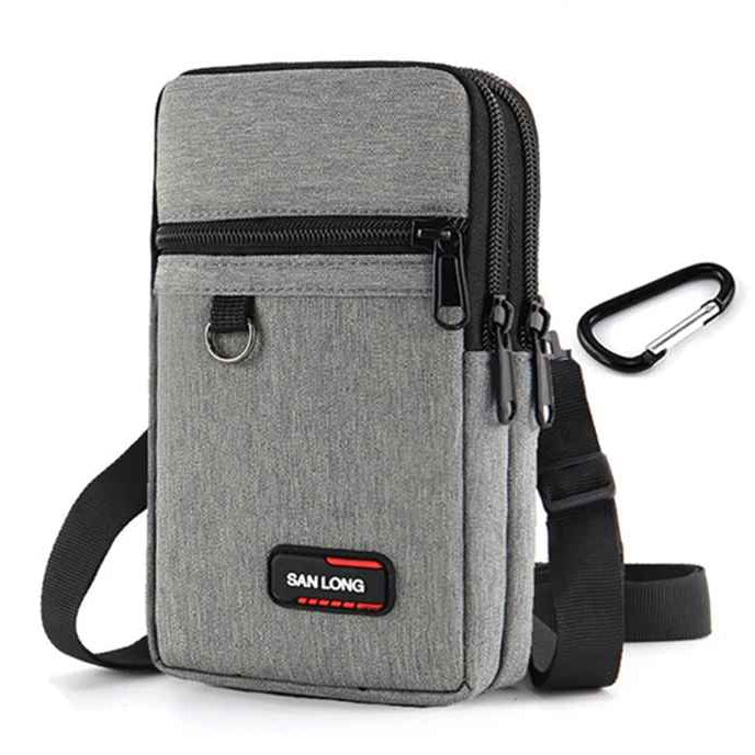 Pochette téléphone homme coloris gris urbain