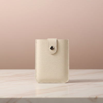 porte carte femme Pratique Elégant couleur blanc cassé