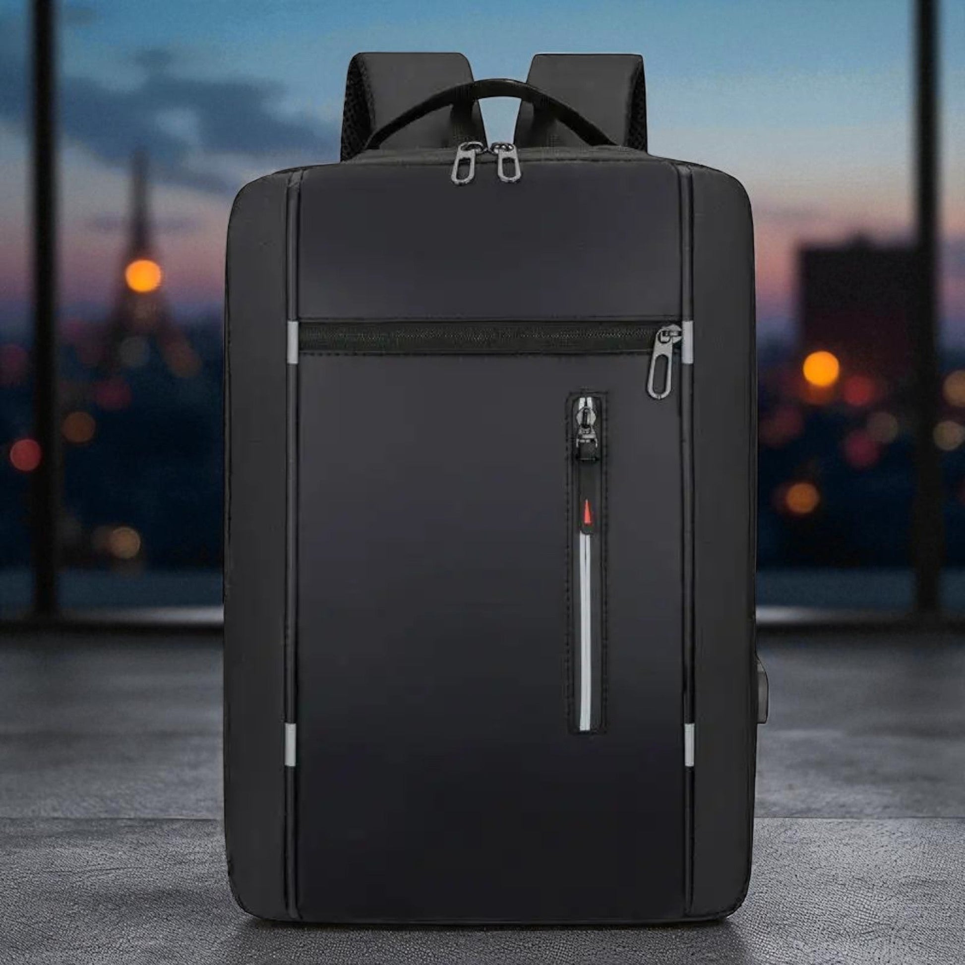 Sac à Dos pour Ordinateur - OfficeTechPack™ - Noir - La PoPoche Urbaine