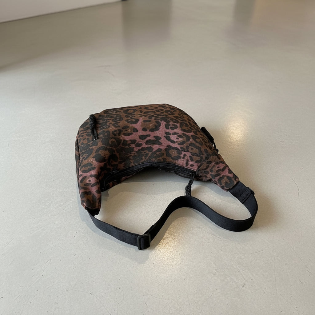 Sac bandoulière femme léopard tendance, couleur café, variante de couleur