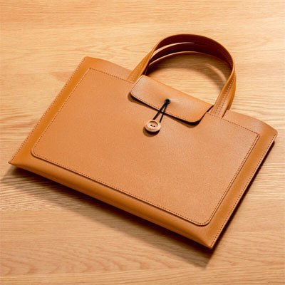 Sac ordinateur femme couleur camel