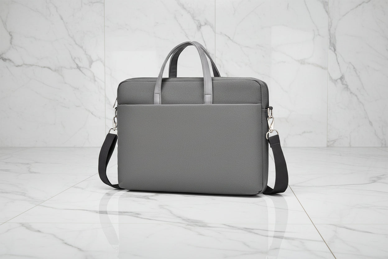 Sac ordinateur femme couleur gris, 14 pouces