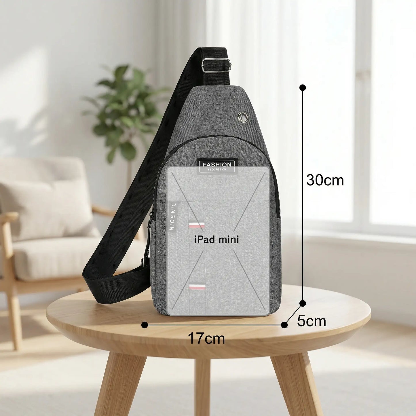 La sacoche bandoulière homme style urbain élégant ses dimensions