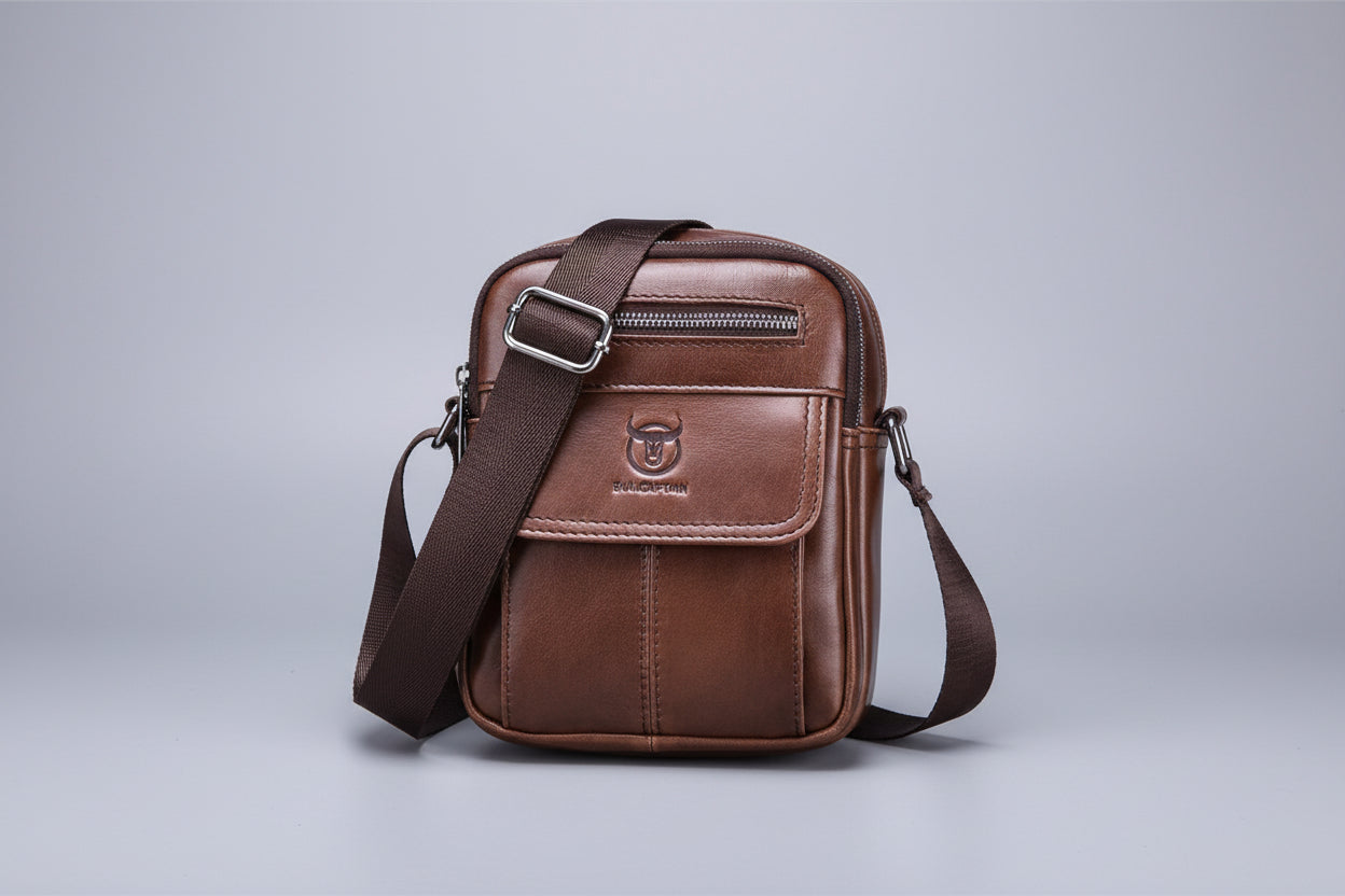 la sacoche homme cuir en couleur marron