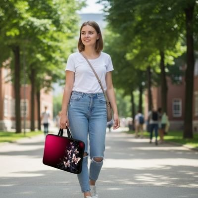 Sacoche ordinateur femme anses confortables facilitant le transport à la main