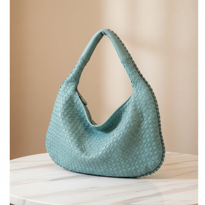 Sac à main femme bandoulière Style Tissé en coloris bleu 