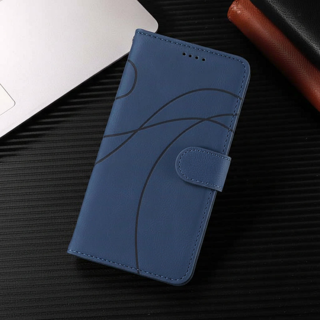 Etui pour téléphone Design Sobre en couleur bleu marine en trois tailles