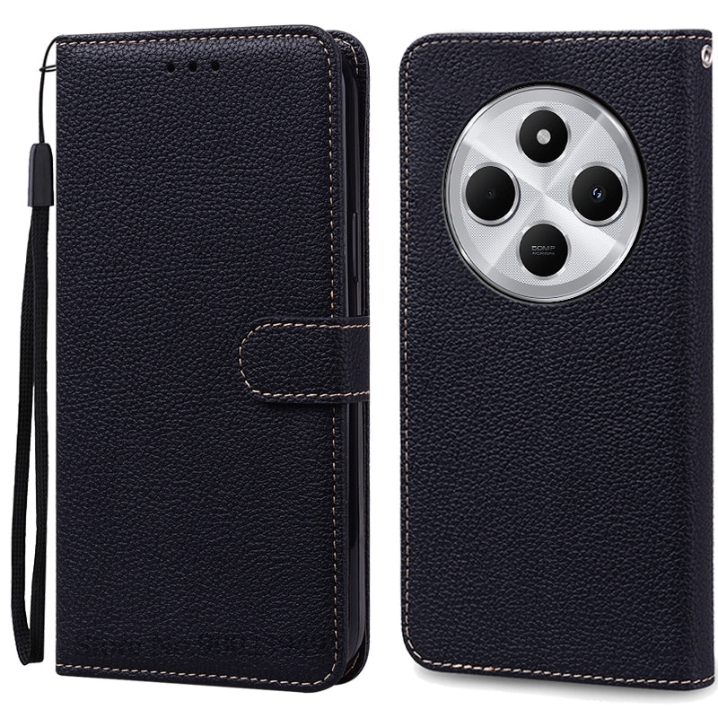 Etui pour téléphone  Design Tendance, couleur noir compatibilité Redmi 14c