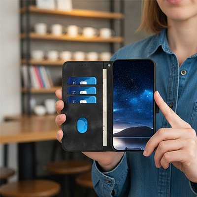 Etui pour téléphone Résistant & Design, fonction porte-cartes intégré
