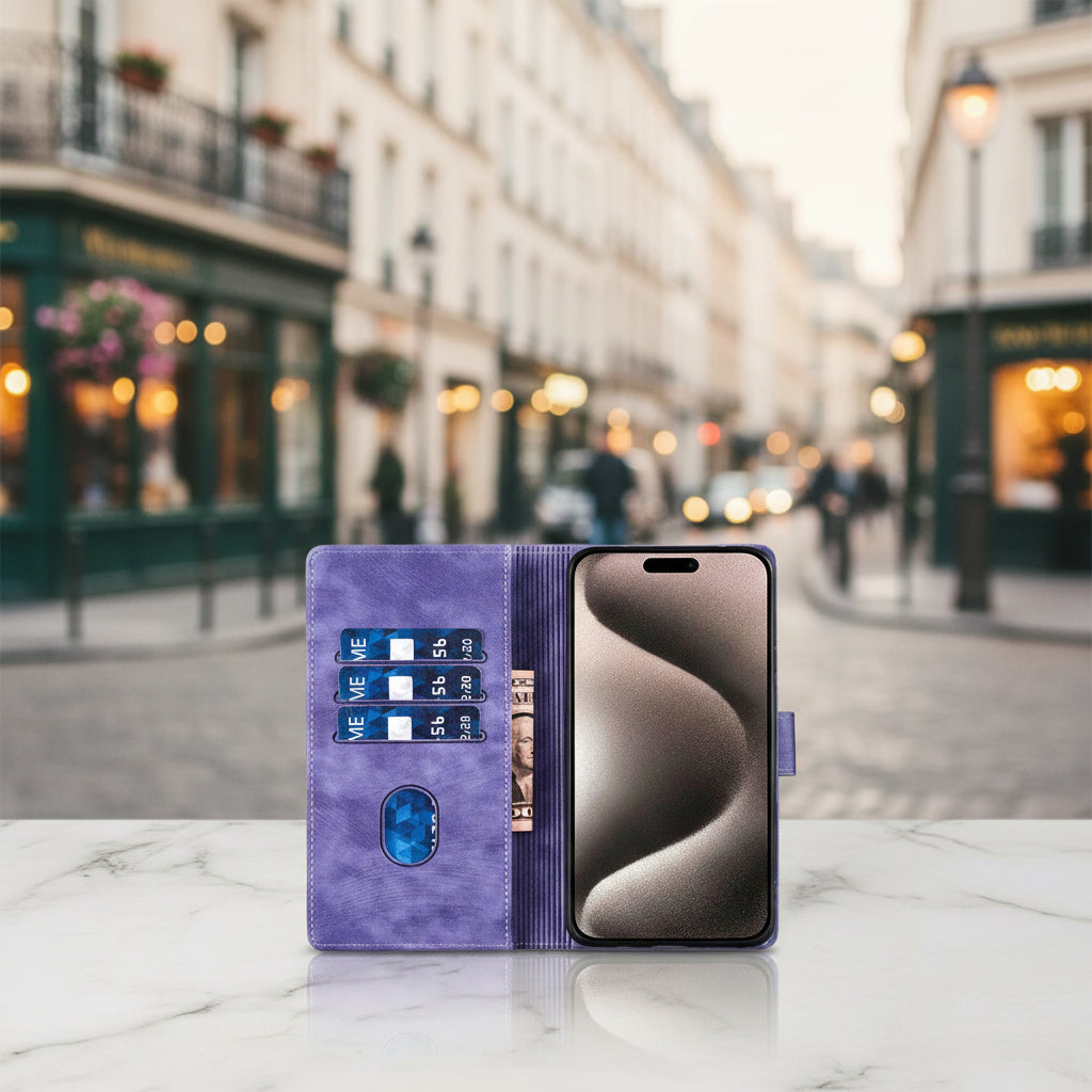 Etui pour téléphone Robuste Elégant multi porte cartes 