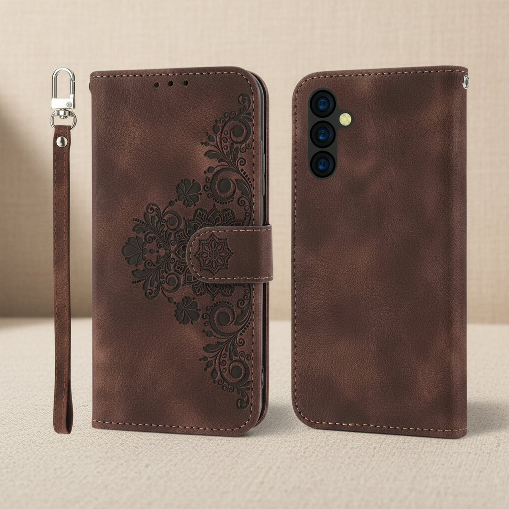 Etui téléphone Style & Confort de couleur marron en trois tailles