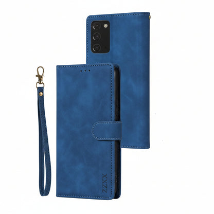 Etui téléphone Portefeuille Intégré en couleur bleu compatibilité pour Galaxy