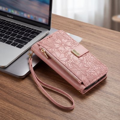 Etui téléphone Design Elégant, matière en cuir texturée