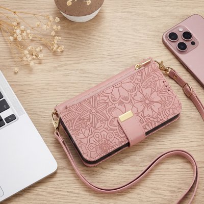 Etui téléphone Elégance Florale,  motif en relief élégant 