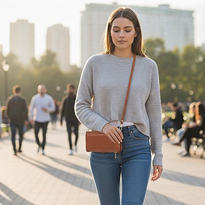 Etui téléphone Style Tout-en-Un, possibilité de porter en sac bandoulière 