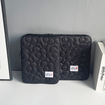 Housse ordinateur  élégante matelassé Noir / 15 - 15.6 Pouces
