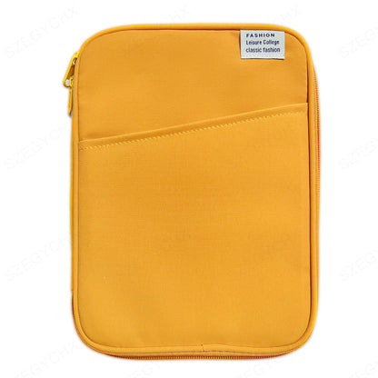 Housse  tablette  Résistante et élégante, de couleur jaune en différentes tailles