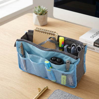 Organisateur de sac Légèreté Structuré fermetures éclair pratiques et sécurisées 