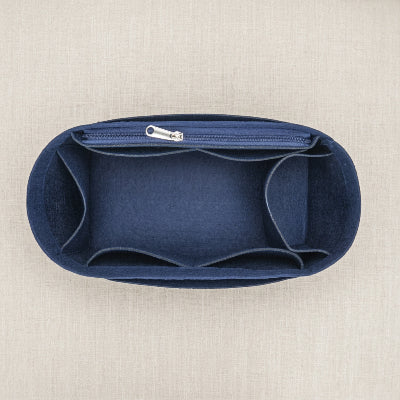 Organisateur de sac Style en Feutre coloris bleu marine en trois tailles