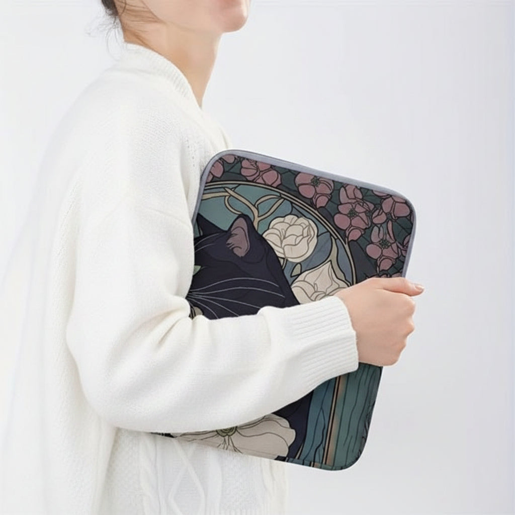 Pochette d'ordinateur Style Art une femme la portant au bras