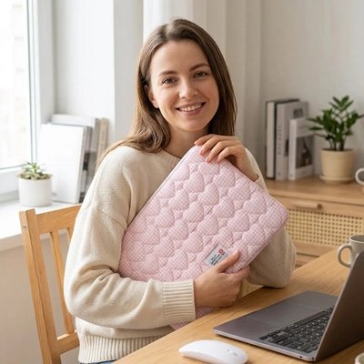 Pochette ordinateur couche de rembourrage intégrée