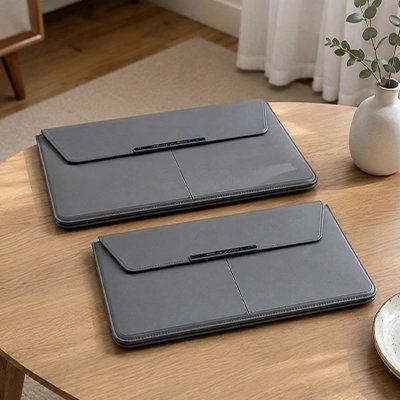 Pochette ordinateur cuir  Polyvalente fabriqué avec du cuir de haute qualité