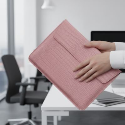  Pochette ordinateur Confort Élégante, fabriqué à partir de cuir PU imperméable