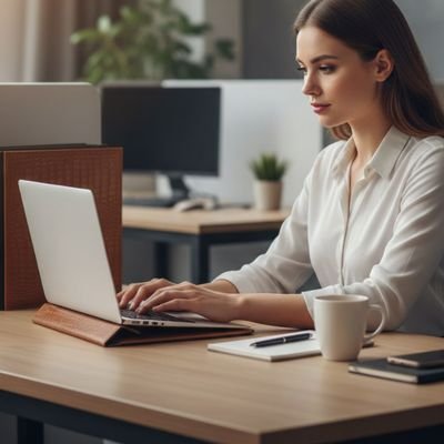  Pochette ordinateur Confort Élégante, support ergonomique intégré