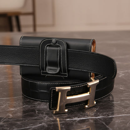 Pochette pour téléphone Sobre & Elégante passant robuste et clips pour ceinture