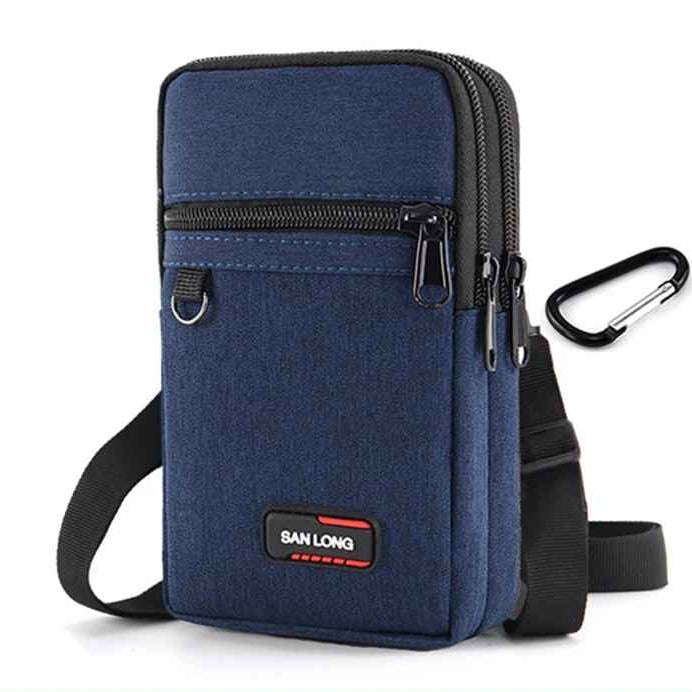 Pochette téléphone homme coloris bleu