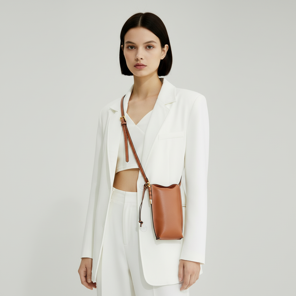 Pochette téléphone Cuir Véritable