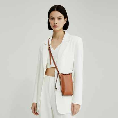 Pochette téléphone Cuir Véritable