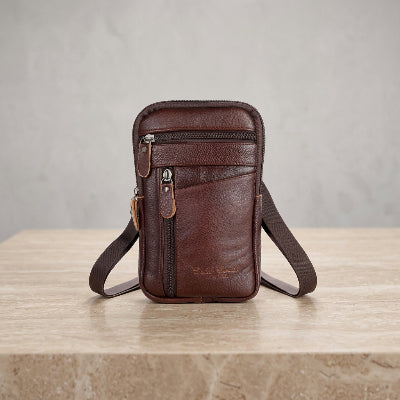 Pochette téléphone Intemporelle coloris marron