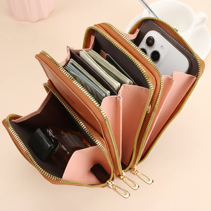 Pochette téléphone élégante tactile à 3 compartiments