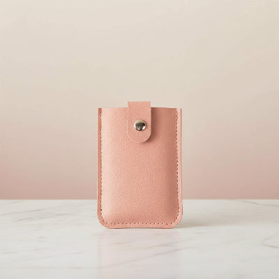Porte carte Pastel Compact de couleur rose