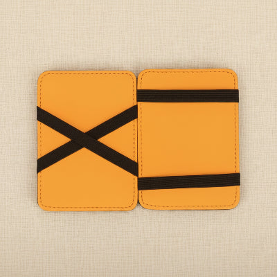 Porte cartes Ultra-Fin Magique couleur noir/orange