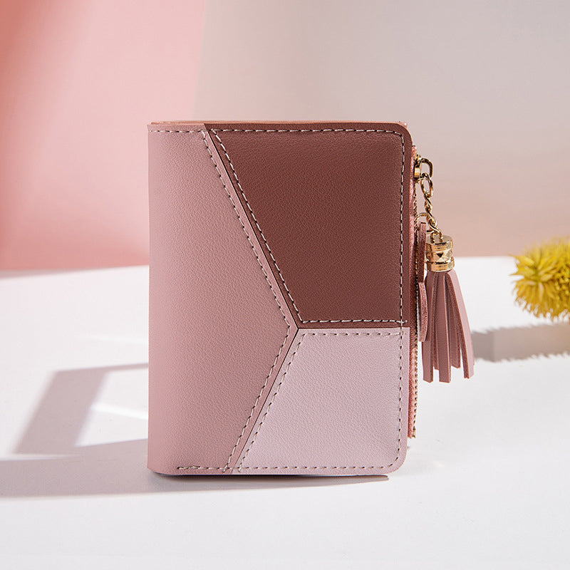 Portefeuille femme ​Élégance Pratique de couleur rose , rose bois et rose pâle