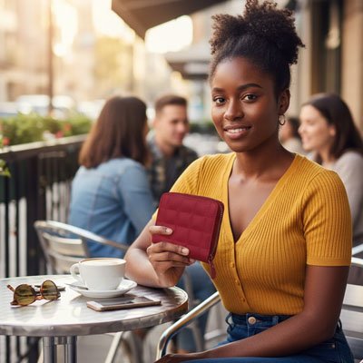 Portefeuille femme  Élégance Urbaine, avec porte monnaie indépendant