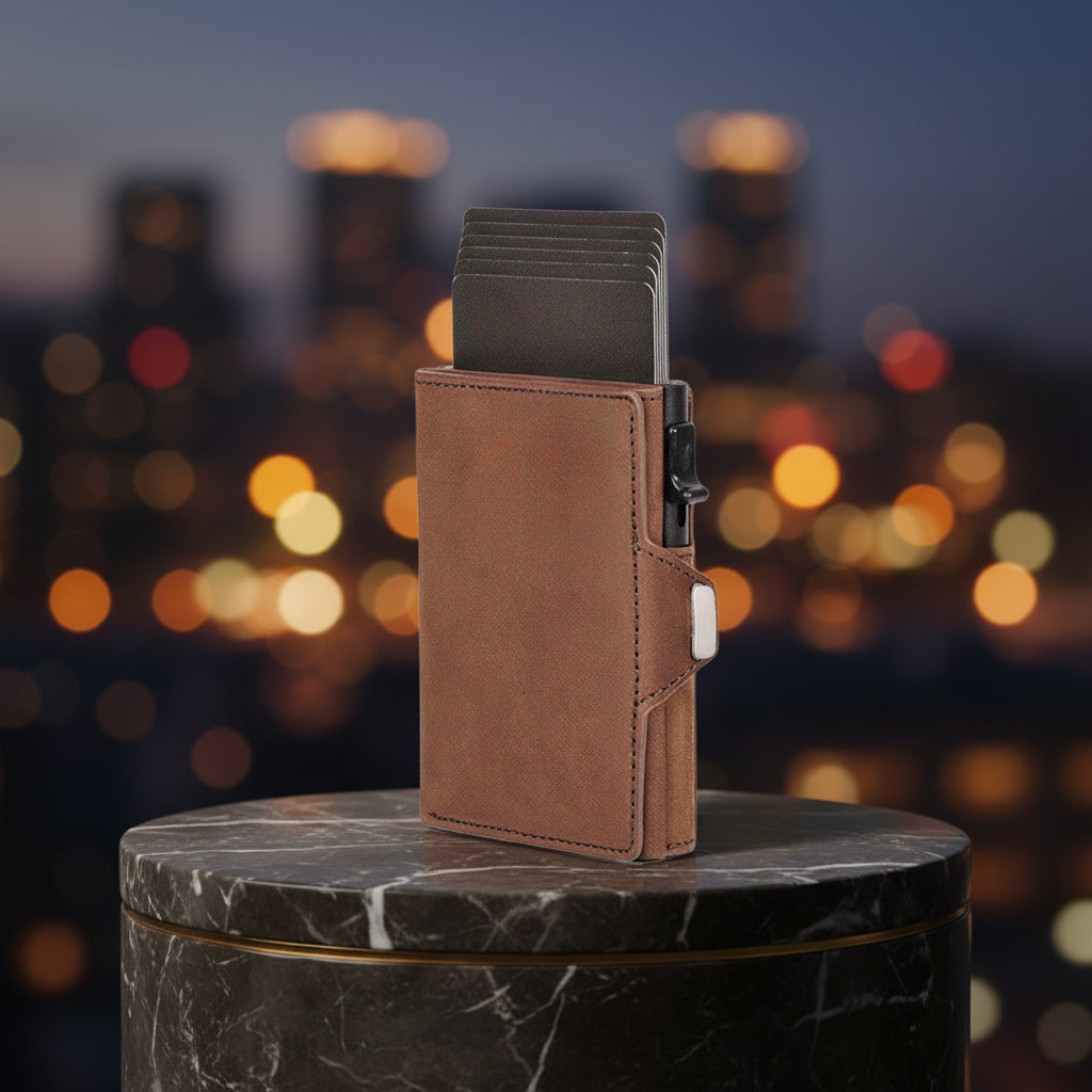 Portefeuille homme  Stylé et Fonctionnel en cuir véritable