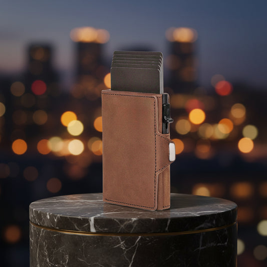 Portefeuille homme  Stylé et Fonctionnel en cuir véritable
