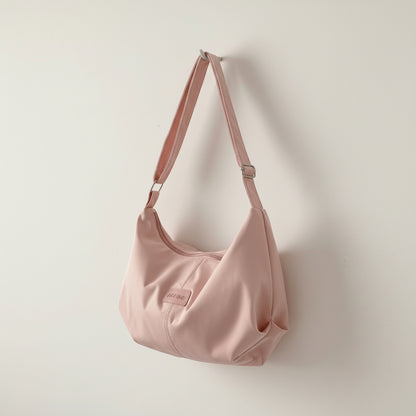 Sac à bandoulière femme Croissant Imperméable en couleur rose tendre