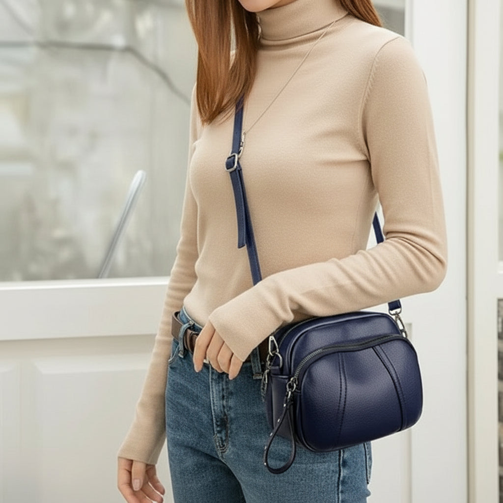 Sac a bandouliere porté croisée