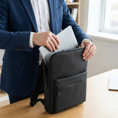 Sac à dos ordinateur homme Protection Optimale, coloris noir 