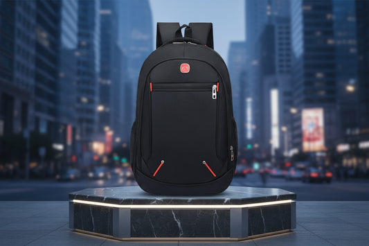 Sac à dos ordinateur portable noir style décontracté et professionnel