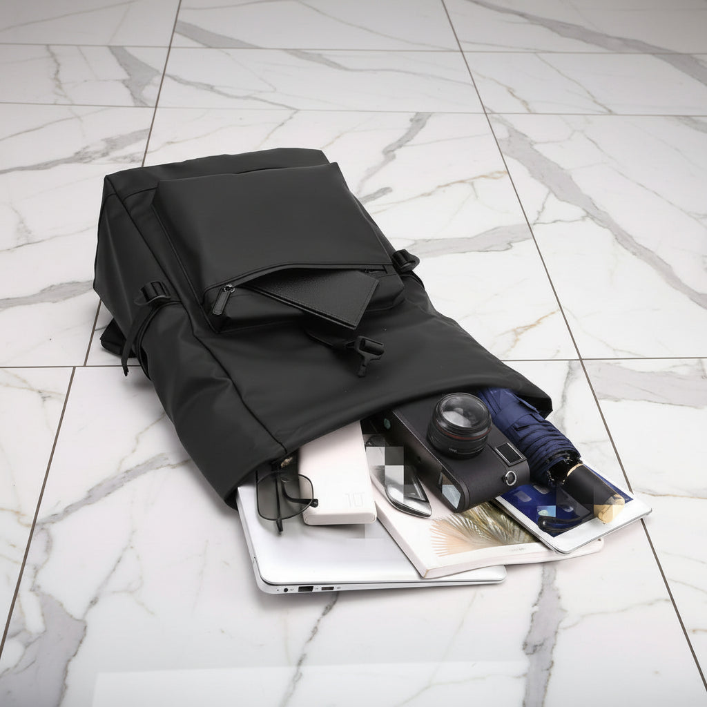 Compartiments intérieurs organisés du sac à dos ordinateur avec poche rembourrée
