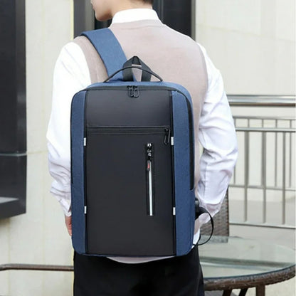 Sac à Dos pour Ordinateur - OfficeTechPack™ - Bleu - La PoPoche Urbaine