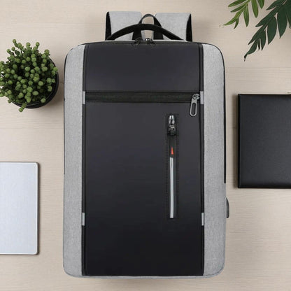 Sac à Dos pour Ordinateur - OfficeTechPack™ - Gris - La PoPoche Urbaine