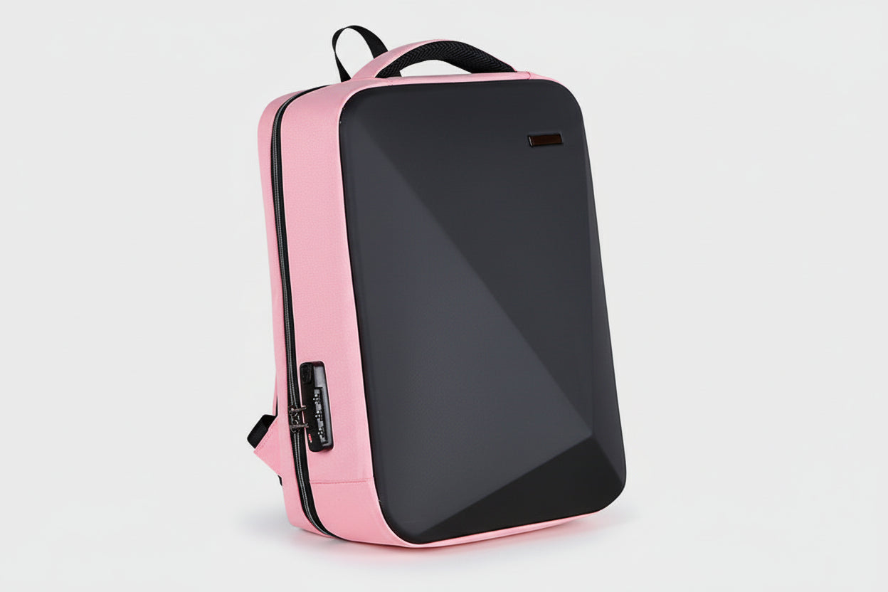 Sac à dos pour ordinateur portable Sécurité & Style couleur rose design urbain