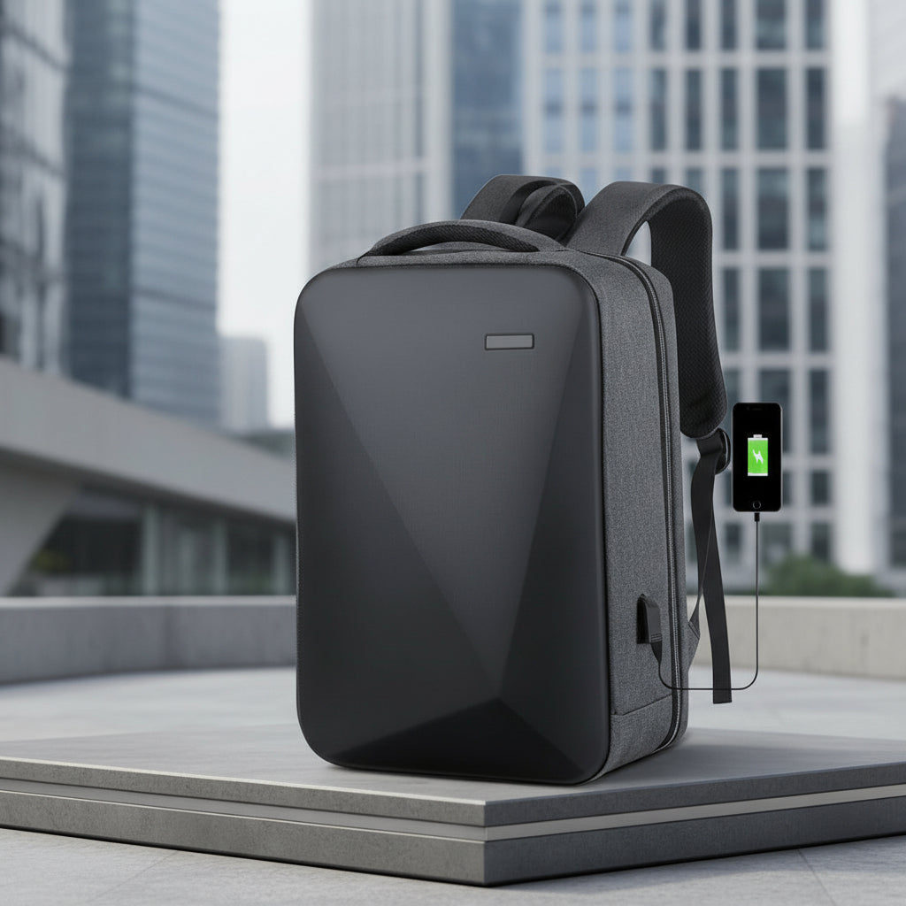 Interface USB intégrée pour recharge d'appareils sur sac à dos pour ordinateur portable Sécurité & Style